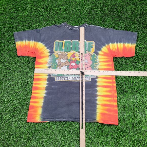 Vintage BBQ Festival Shirt Womens Medium 18x23 Lake-Placid - Picture 5 of 16